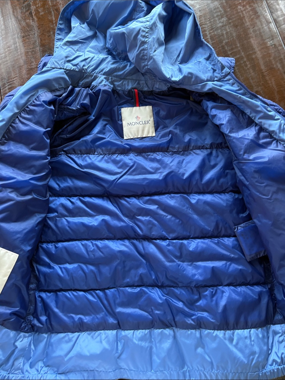 Moncler Kids Blue Puffer Jacket